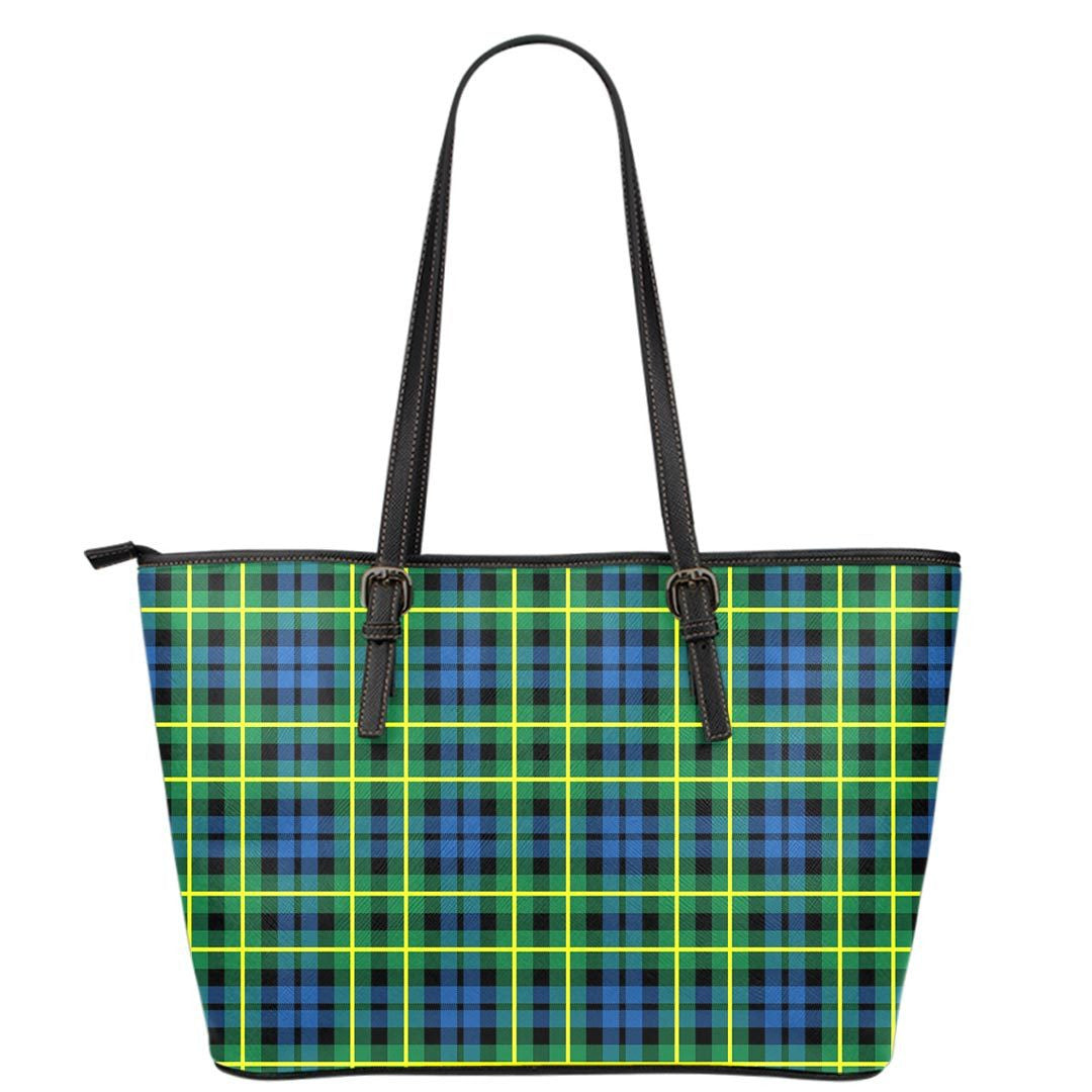 Campbell of Breadalbane Ancient Tartan Plaid Leather Tote