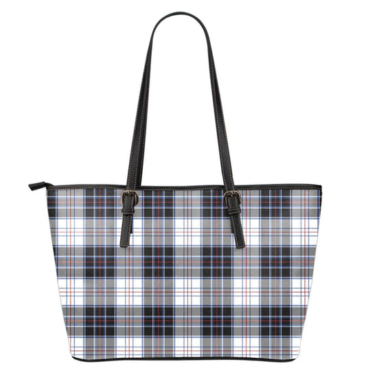 MacRae Dress Modern Tartan Plaid Leather Tote