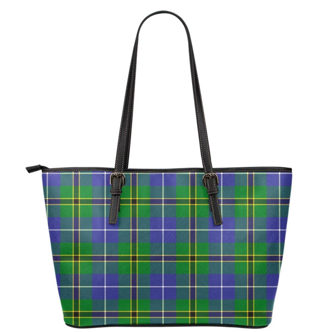 Turnbull Hunting Tartan Plaid Leather Tote