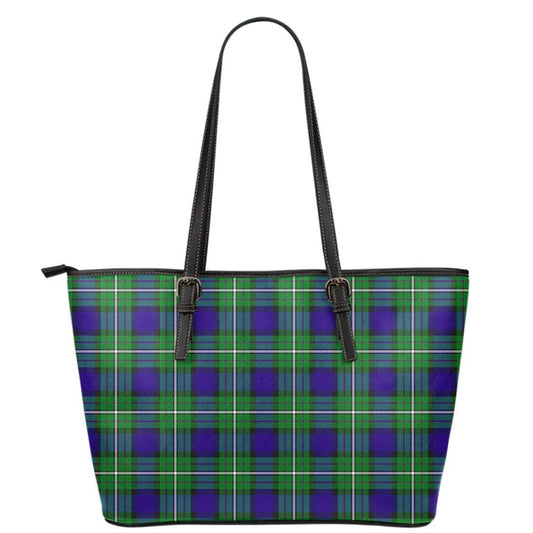 Alexander Tartan Plaid Leather Tote