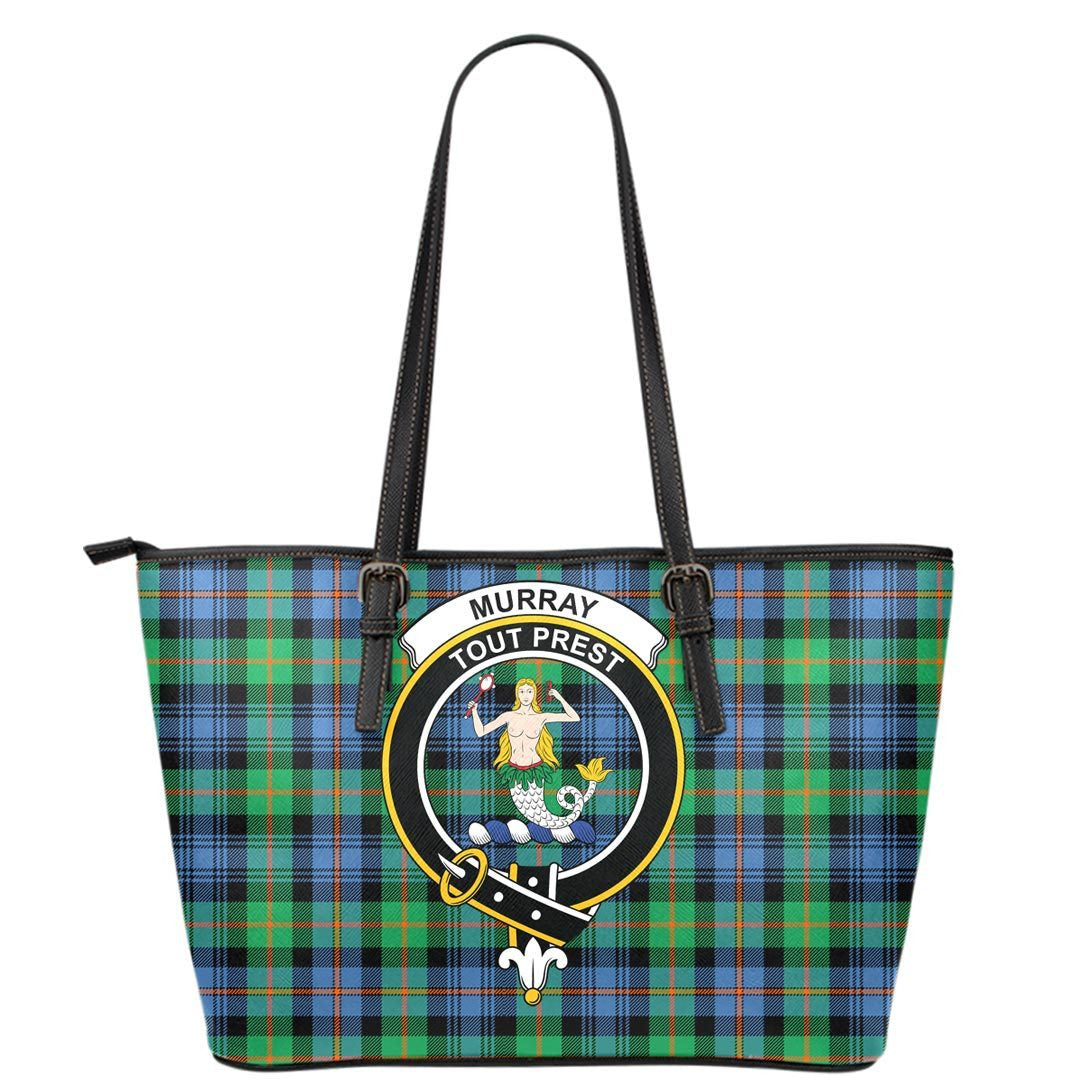 Murray of Atholl Ancient Tartan Crest Leather Tote