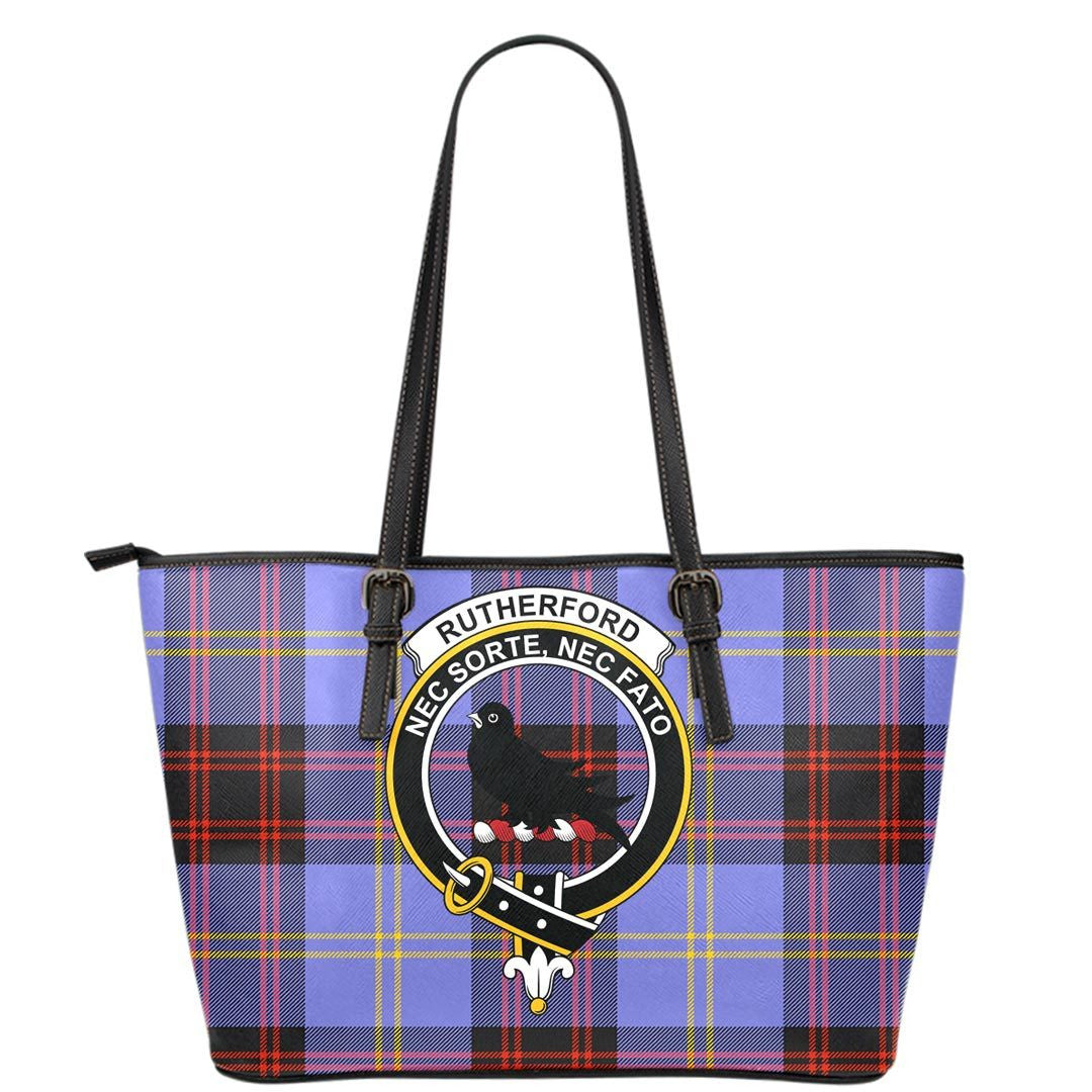 Rutherford Tartan Crest Leather Tote