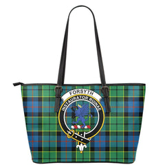 Forsyth Ancient Tartan Crest Leather Tote