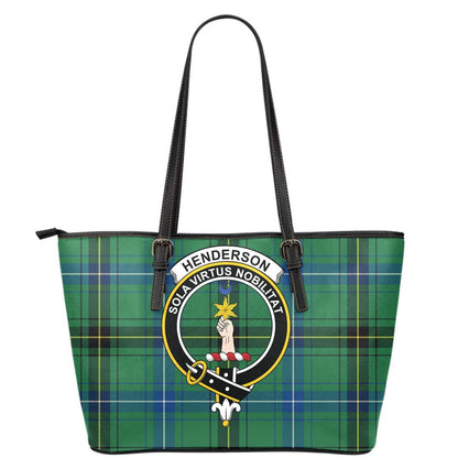 Henderson Ancient Tartan Crest Leather Tote