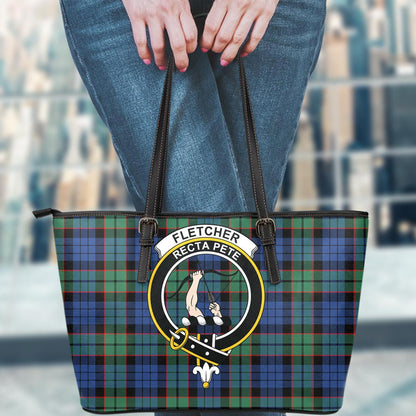 Fletcher Ancient Tartan Crest Leather Tote