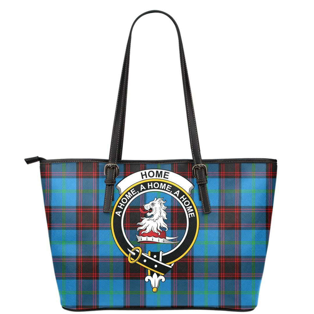 Home Ancient Tartan Crest Leather Tote