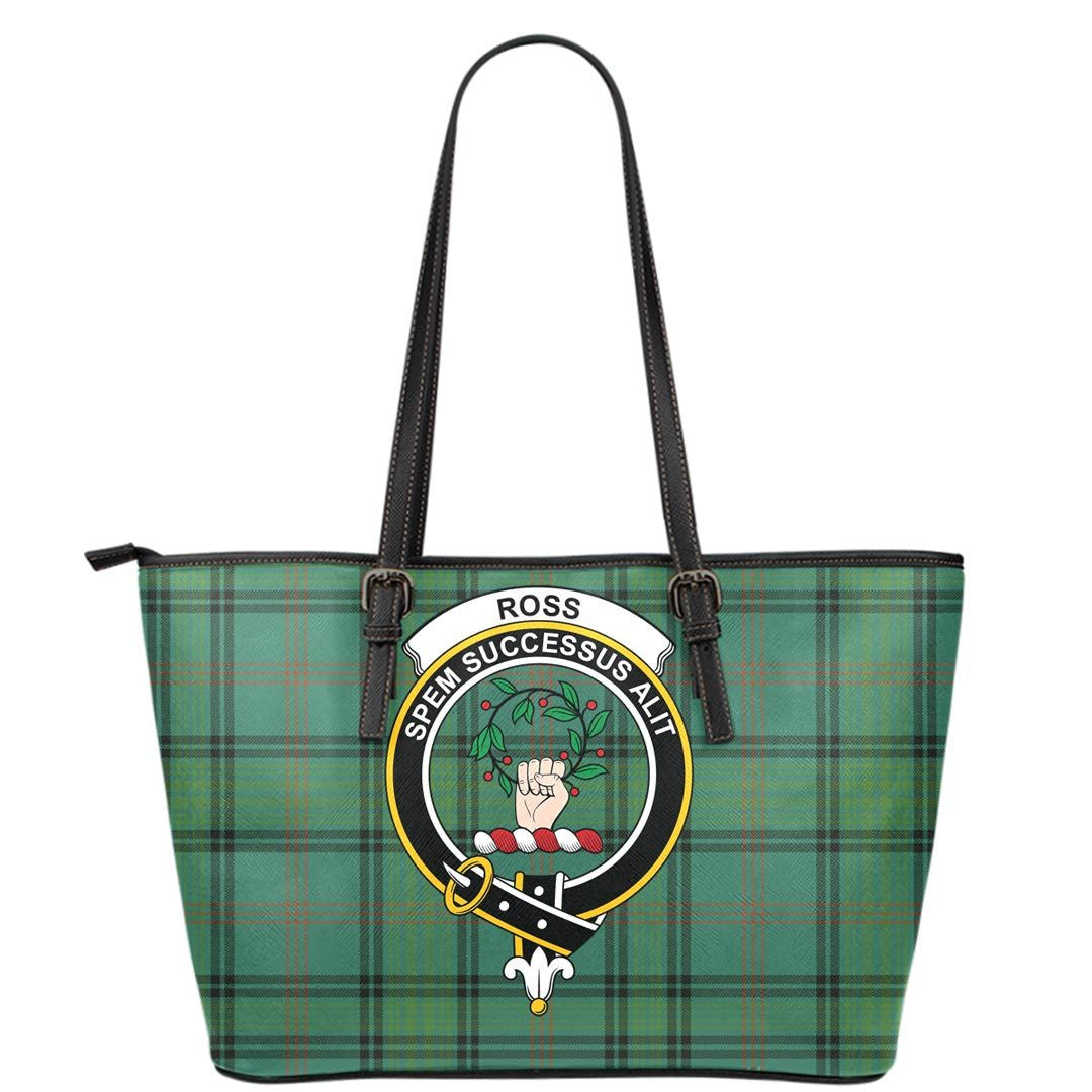 Ross Hunting Ancient Tartan Crest Leather Tote