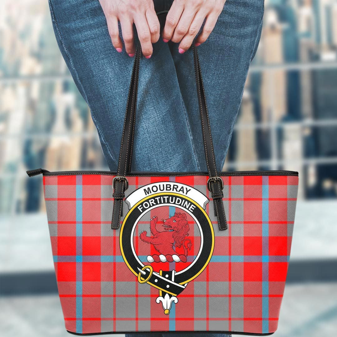 Moubray Tartan Crest Leather Tote