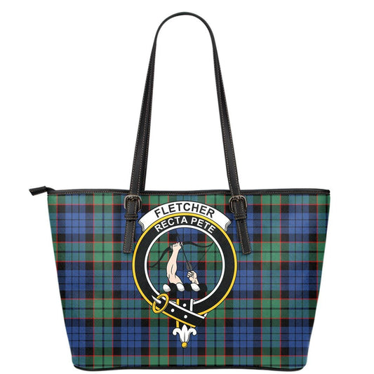 Fletcher Ancient Tartan Crest Leather Tote