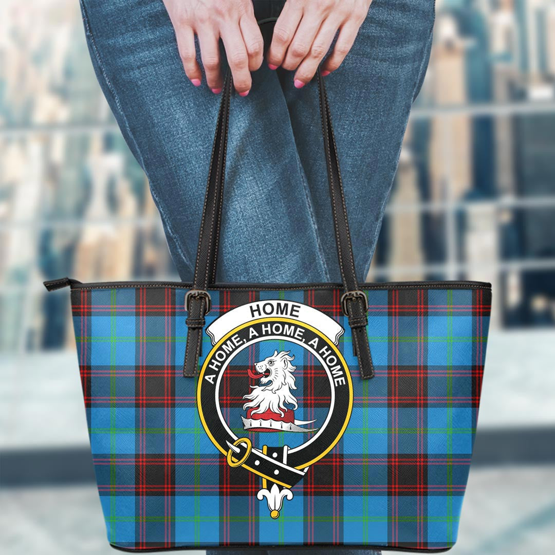 Home Ancient Tartan Crest Leather Tote