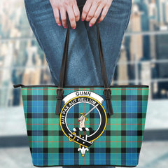 Gunn Ancient Tartan Crest Leather Tote