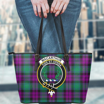 MacArthur ��� Milton Tartan Crest Leather Tote