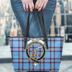 Elliot Ancient Tartan Crest Leather Tote