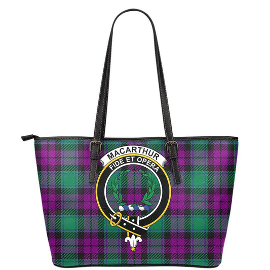 MacArthur ��� Milton Tartan Crest Leather Tote