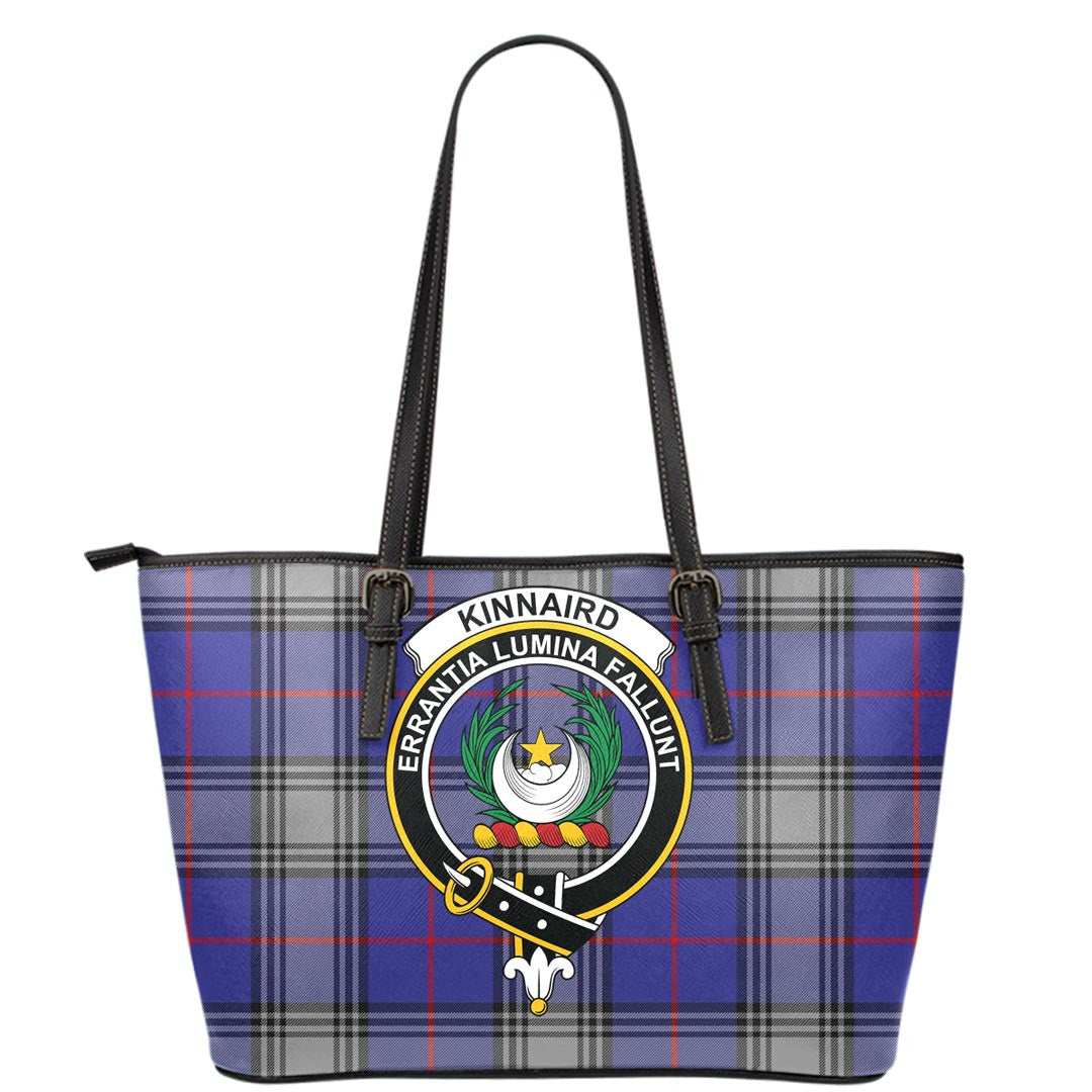 Kinnaird Tartan Crest Leather Tote