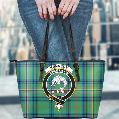 Kennedy Ancient Tartan Crest Leather Tote