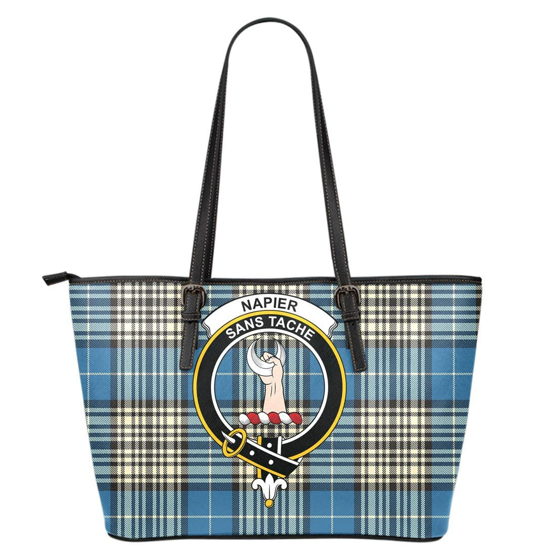 Napier Ancient Tartan Crest Leather Tote