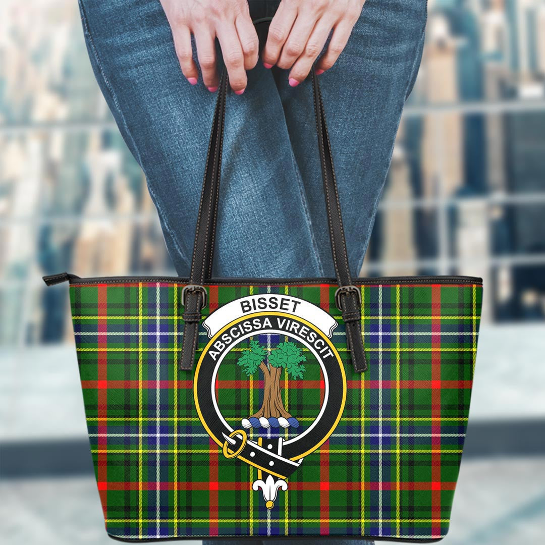 Bisset Tartan Crest Leather Tote