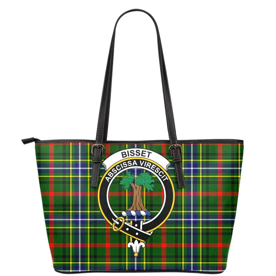 Bisset Tartan Crest Leather Tote