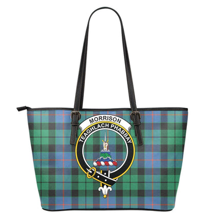 Morrison Ancient Tartan Crest Leather Tote