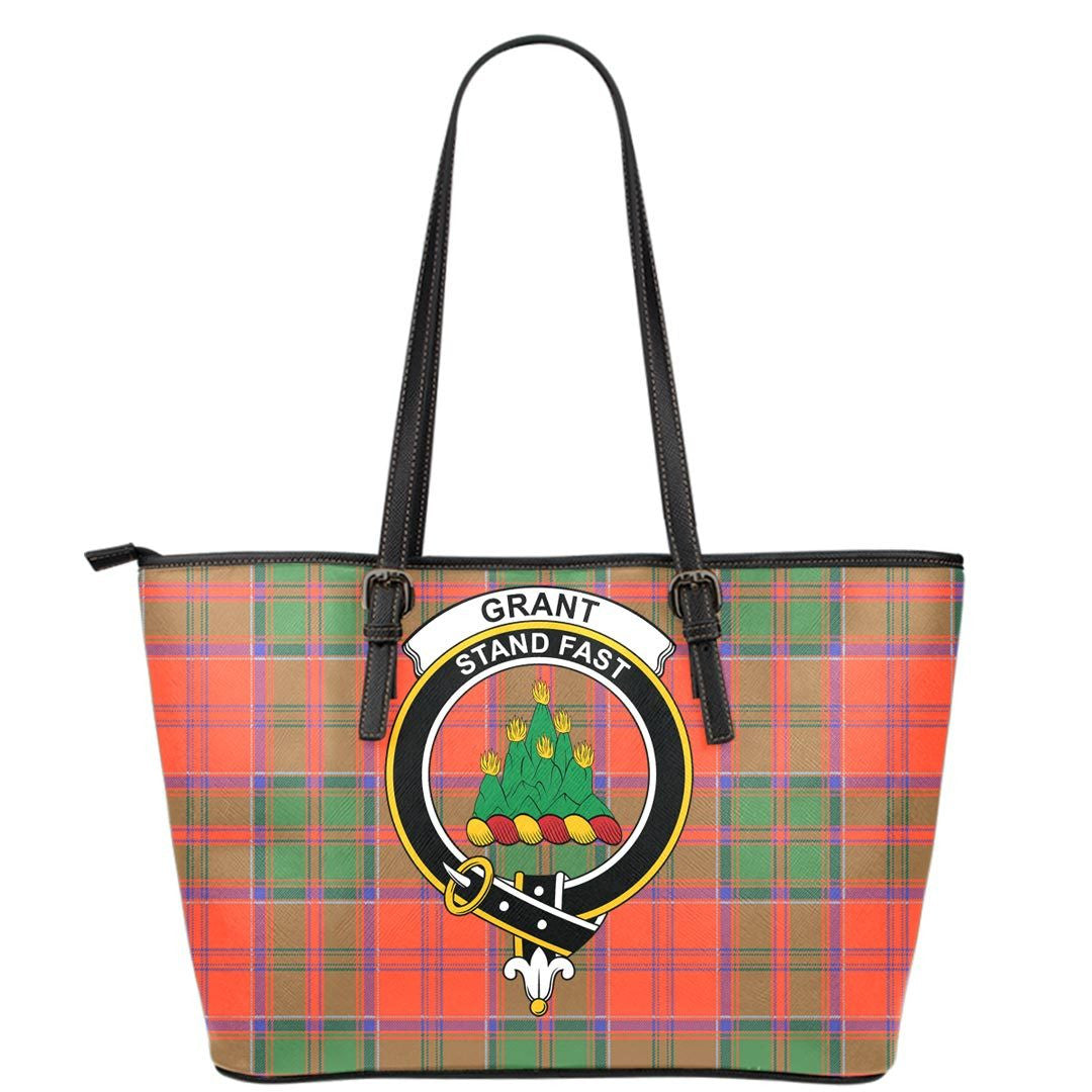 Grant Ancient Tartan Crest Leather Tote