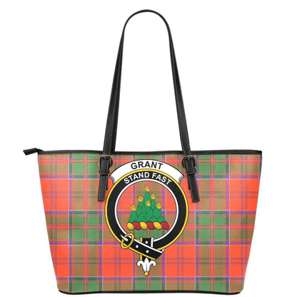 Grant Ancient Tartan Crest Leather Tote