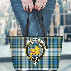 Campbell Dress Tartan Crest Leather Tote