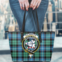 Galbraith Ancient Tartan Crest Leather Tote