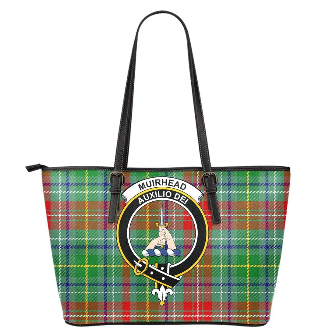 Muirhead Tartan Crest Leather Tote