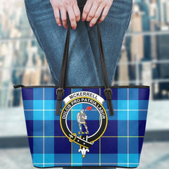 McKerrell Tartan Crest Leather Tote