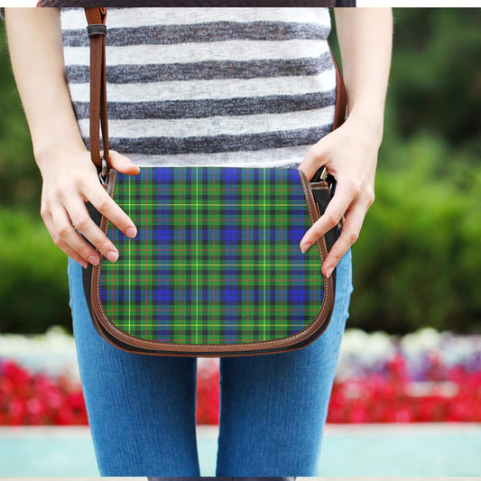 Rollo Modern Tartan Plaid Saddle Bag