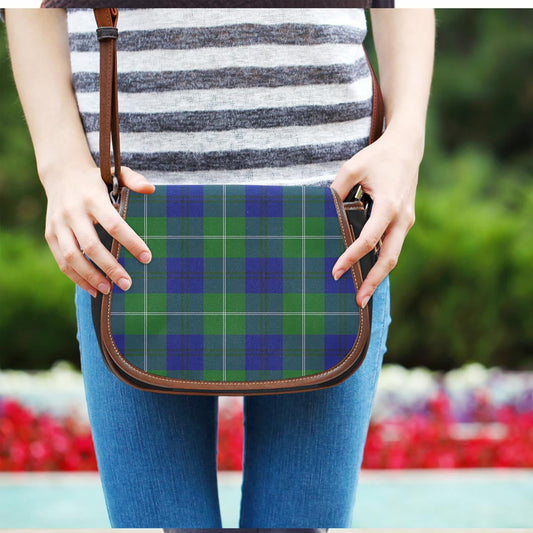 Oliphant Modern Tartan Plaid Saddle Bag