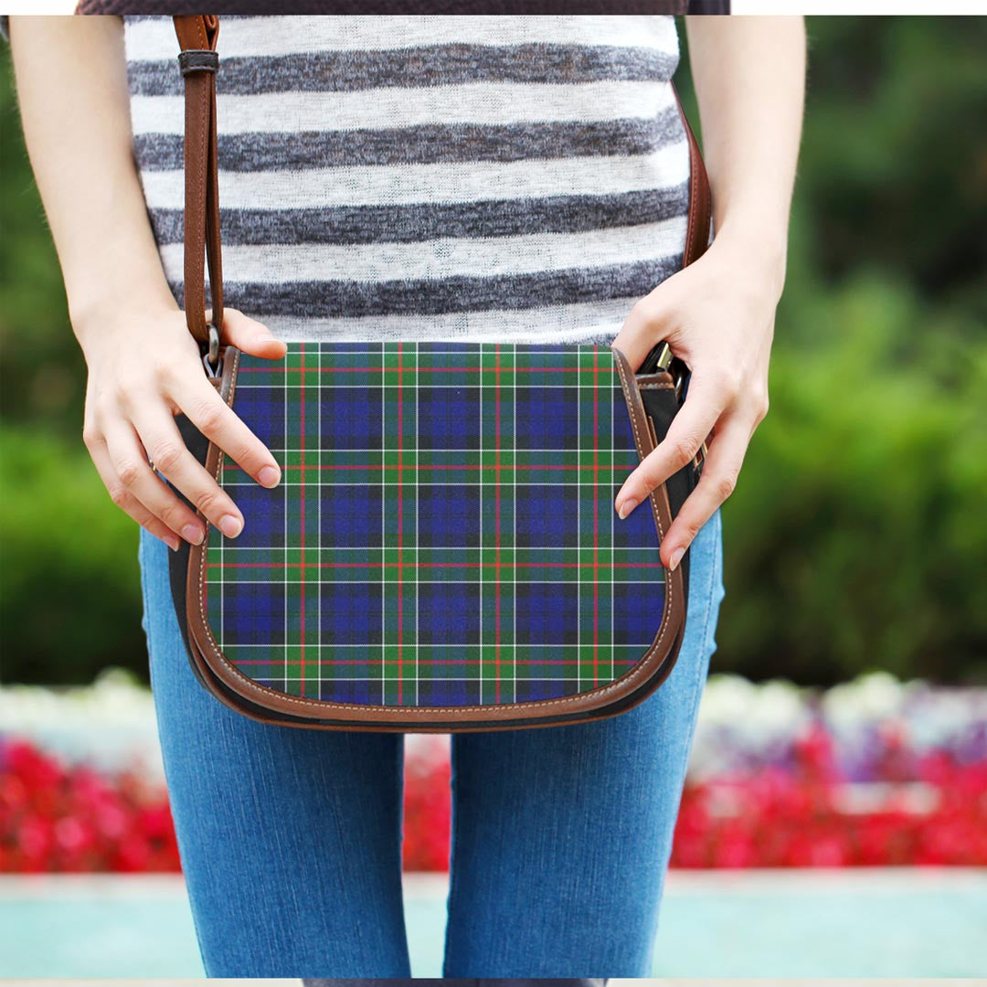 Colquhoun Modern Tartan Plaid Saddle Bag