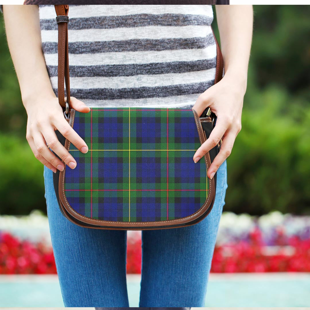 MacEwen Modern Tartan Plaid Saddle Bag