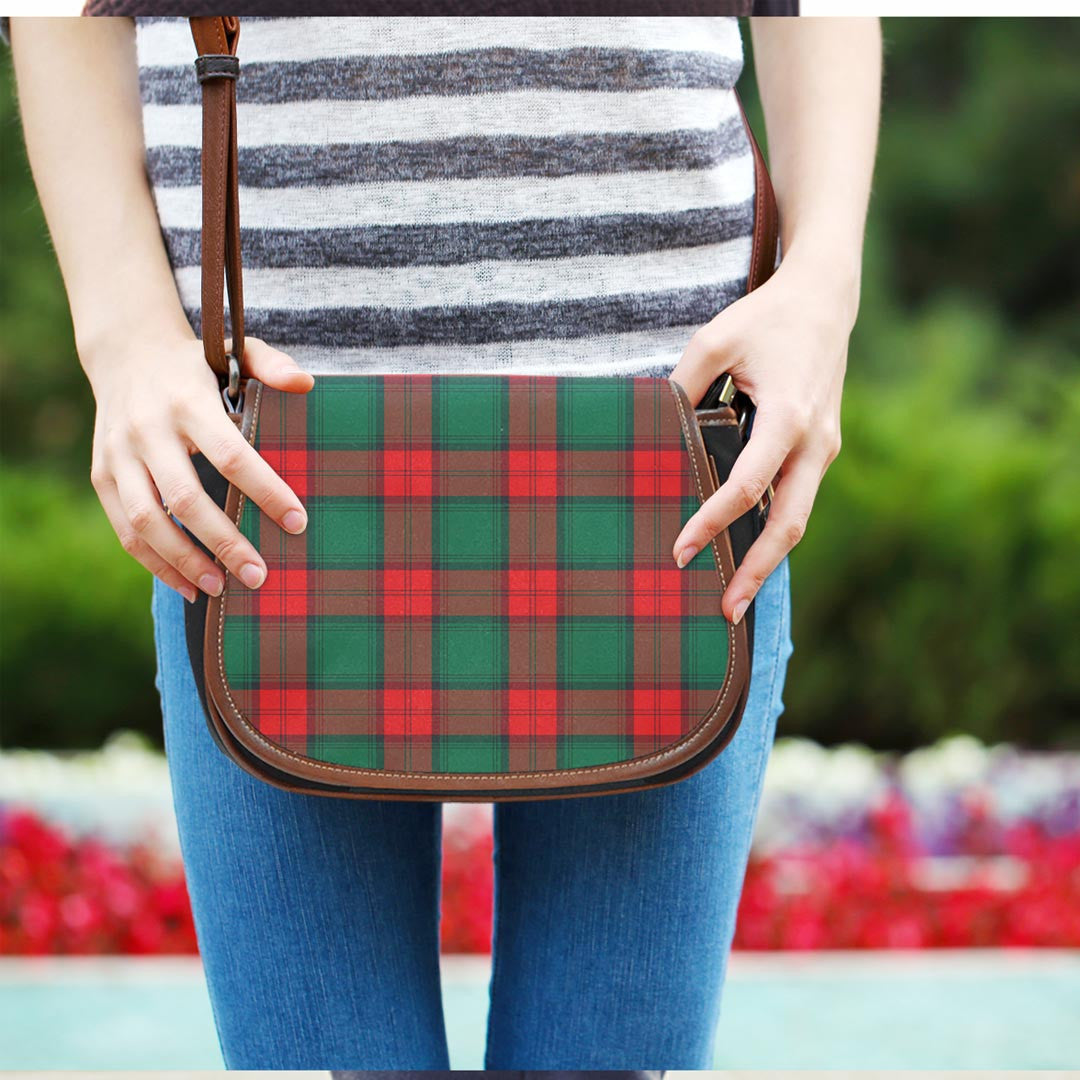 Stewart Atholl Modern Tartan Plaid Saddle Bag
