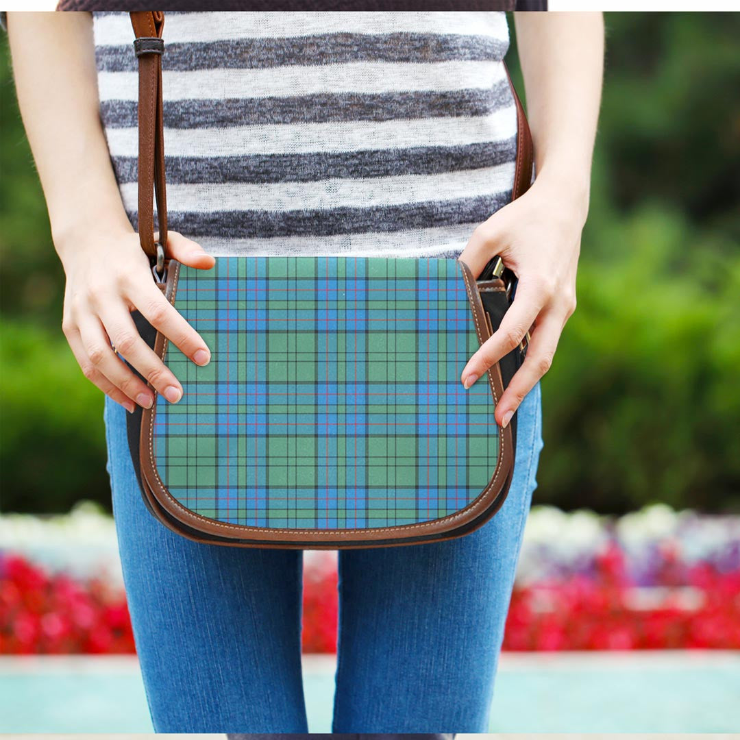 Lockhart Modern Tartan Plaid Saddle Bag