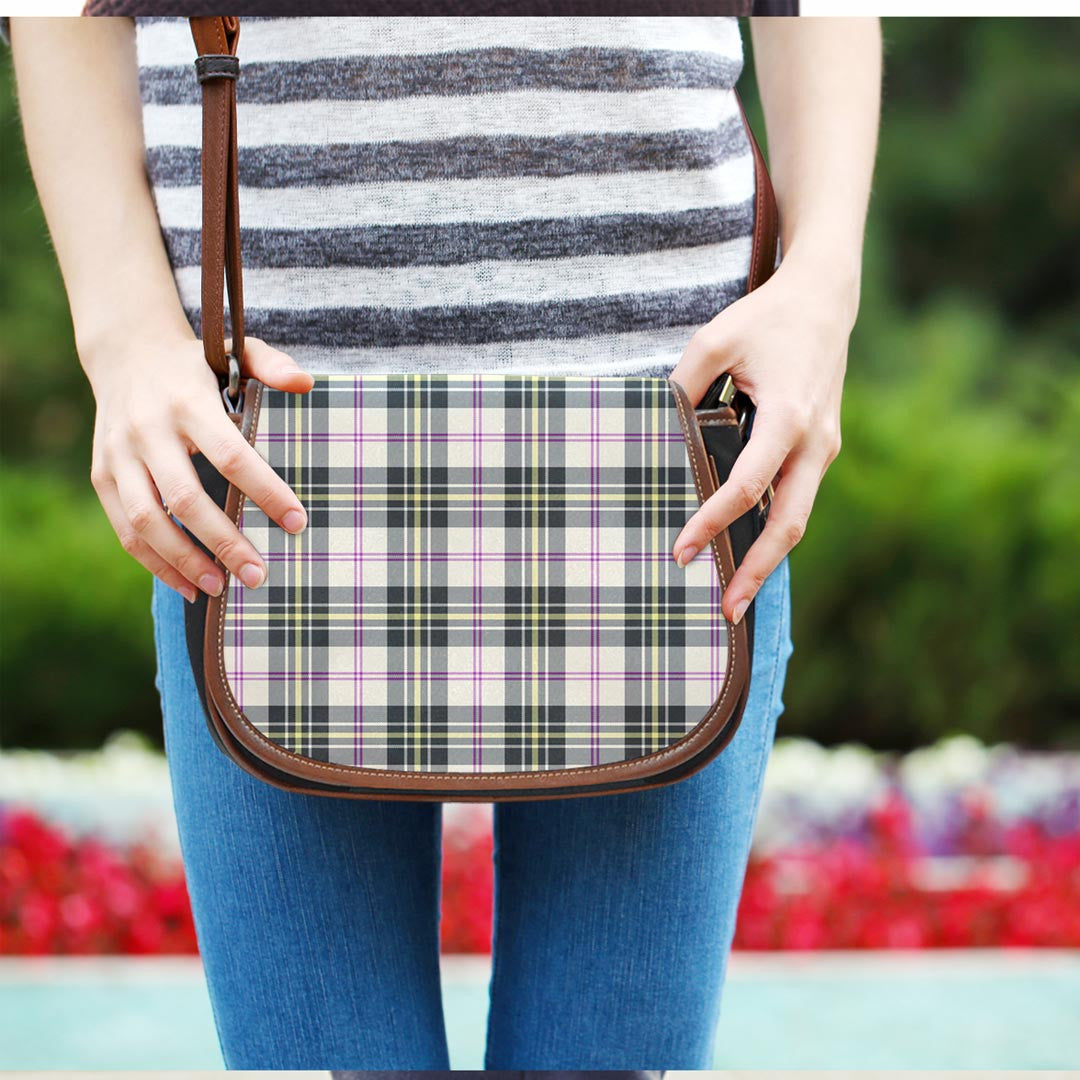 MacPherson Dress Ancient Tartan Plaid Saddle Bag