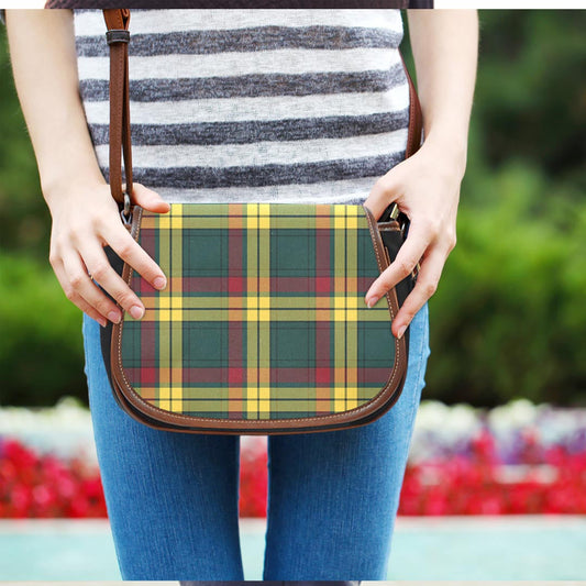 MacMillan Old Modern Tartan Plaid Saddle Bag