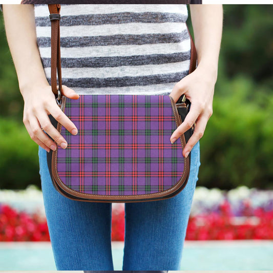 Montgomery Modern Tartan Plaid Saddle Bag