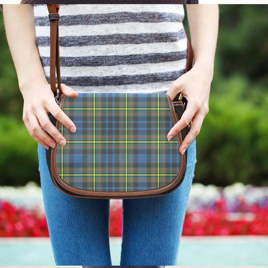 MacLellan Ancient Tartan Plaid Saddle Bag