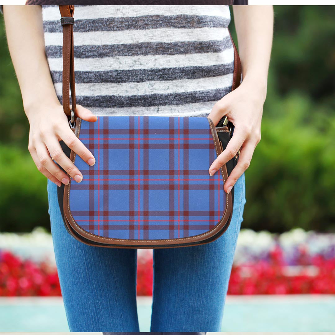 Elliot Modern Tartan Plaid Saddle Bag