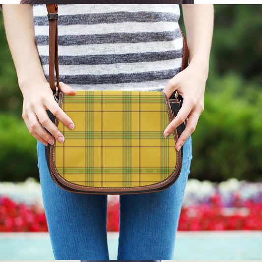 Houston Tartan Plaid Saddle Bag