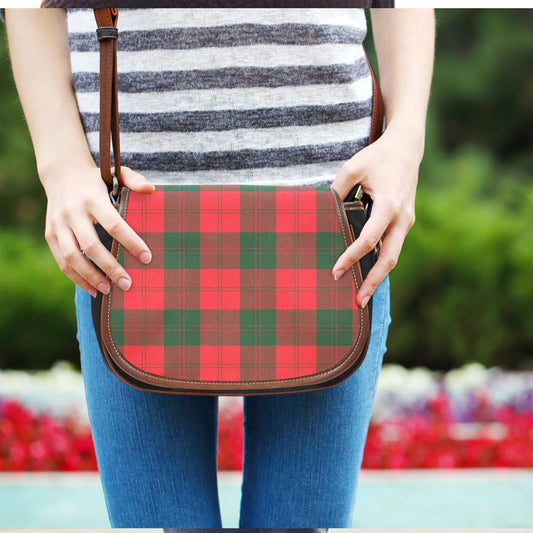 Erskine Modern Tartan Plaid Saddle Bag