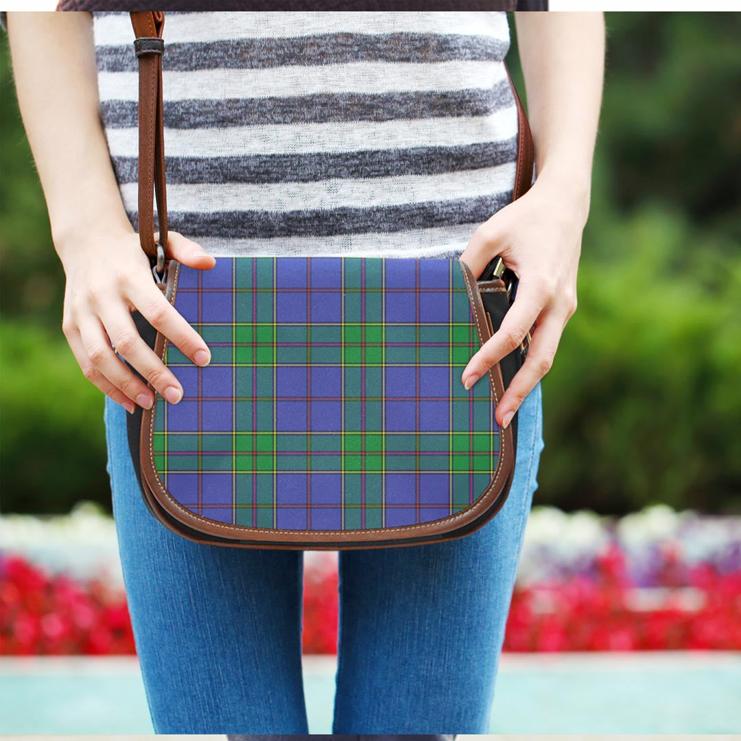 Strachan Tartan Plaid Saddle Bag