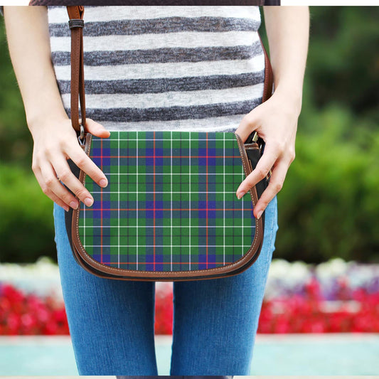 Duncan Modern Tartan Plaid Saddle Bag