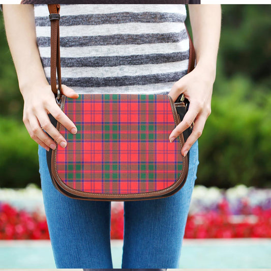 Drummond Modern Tartan Plaid Saddle Bag