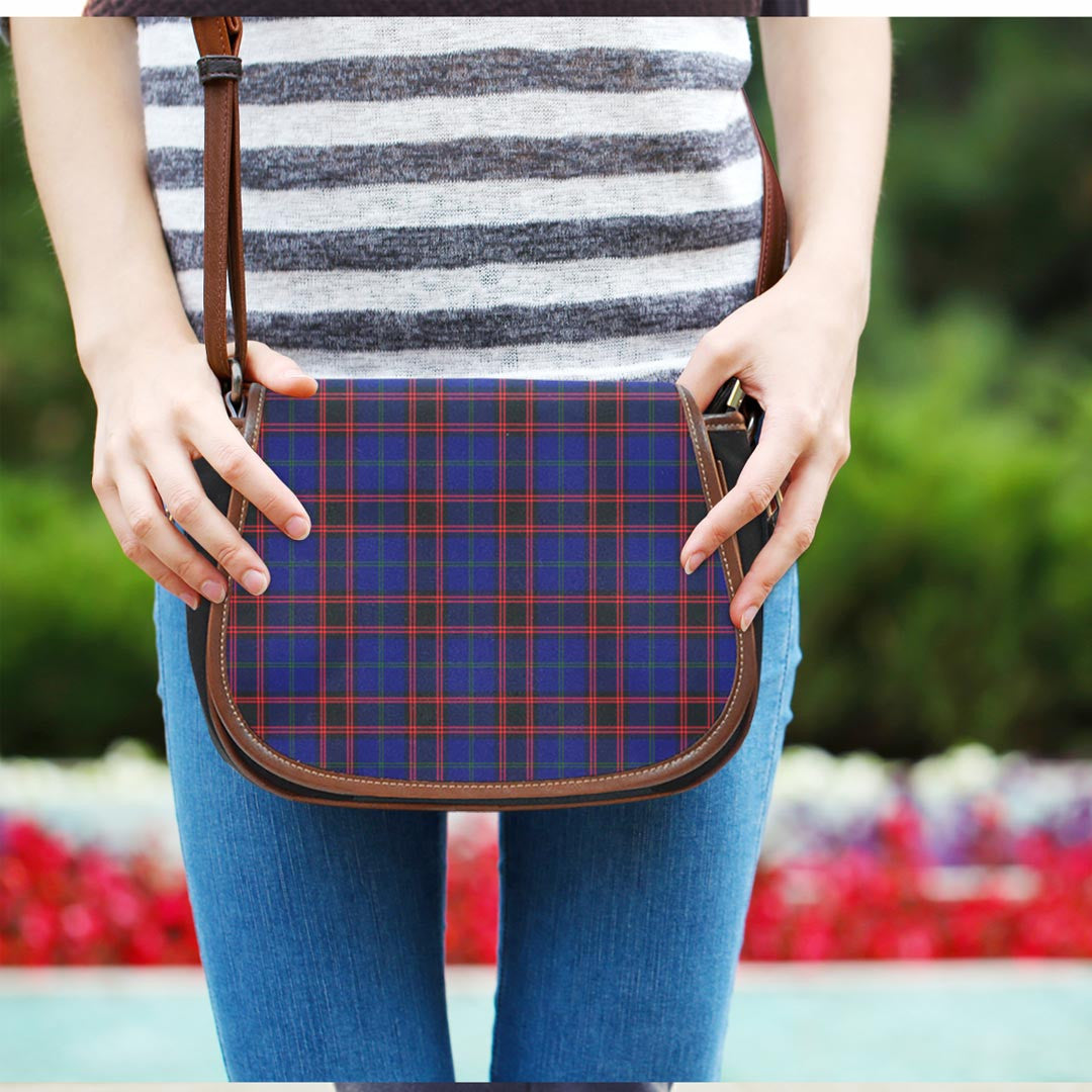 Home Modern Tartan Plaid Saddle Bag