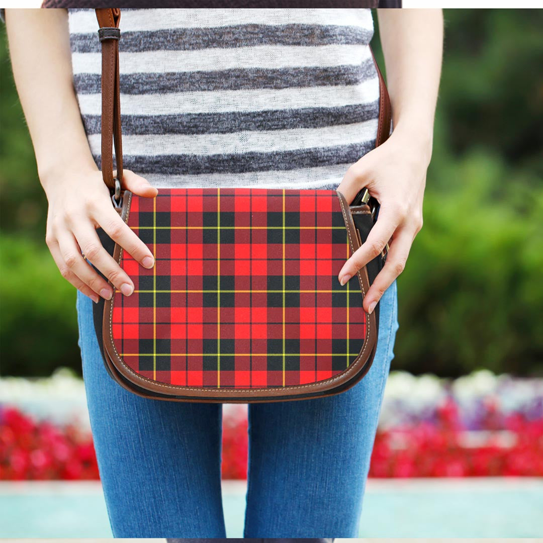 Wallace Hunting - Red Tartan Plaid Saddle Bag