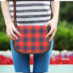 Fraser Modern Tartan Plaid Saddle Bag