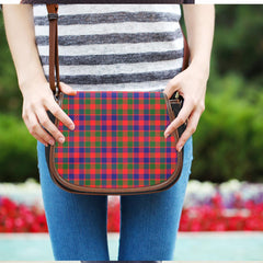 Gow Modern Tartan Plaid Saddle Bag